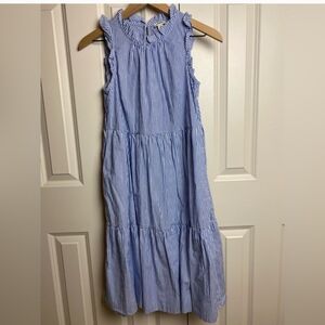 J CREW Sleeveless Tiered Stripe Dress 0P